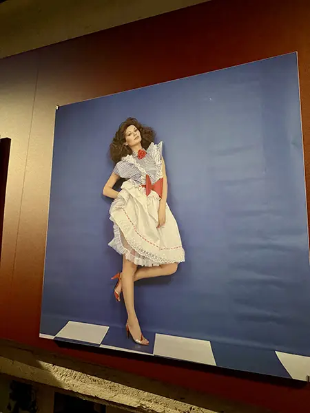 mostra Pazza Idea a MOle in Museo Nazionale del Cinema a Torino, foto di donna