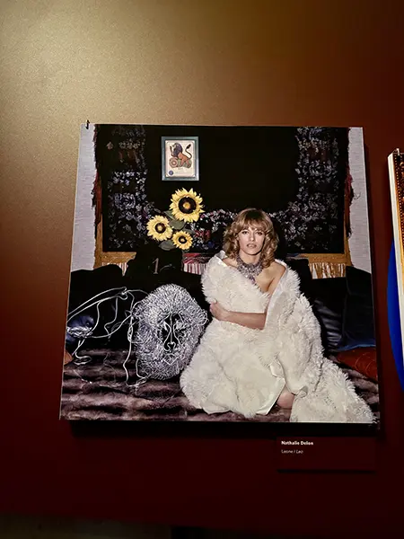 mostra Pazza Idea a MOle in Museo Nazionale del Cinema a Torino, foto con i girasoli