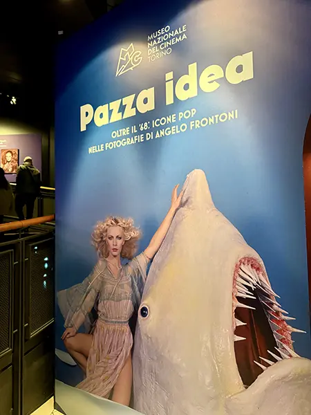 Poster della mostra Pazza Idea a MOle in Museo Nazionale del Cinema a Torino